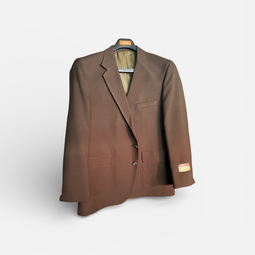 Vintage Levi’s Menswear STA-PREST Sport Coat 46R Brown – New with Tags (NOS) - Picture 2 of 7